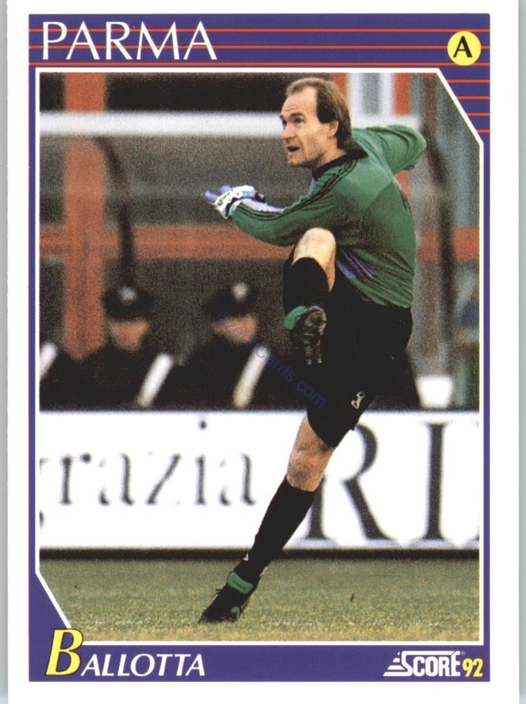 Marco Ballotta 1992 Score Italian League #207