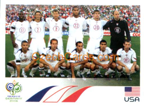 Team Photo USA 2006 Panini FIFA WC Germany sticker #340