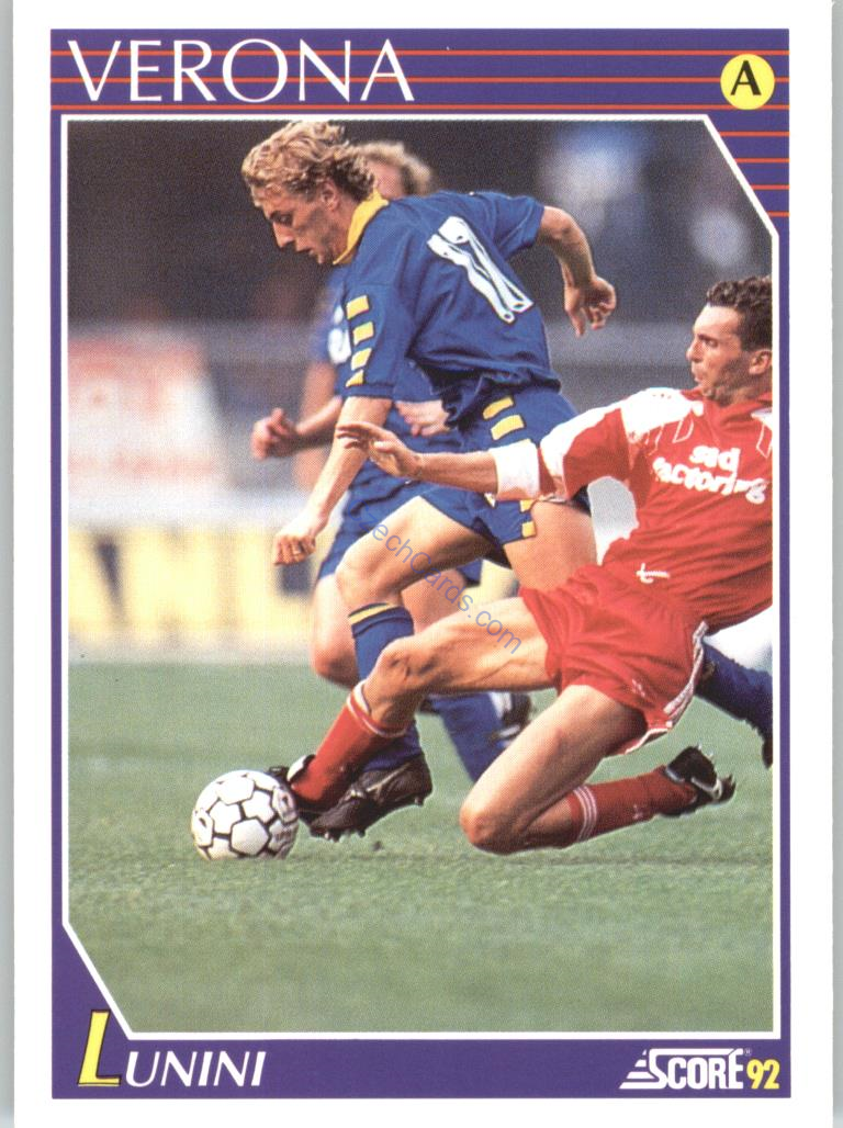 Claudio Lunini 1992 Score Italian League #270