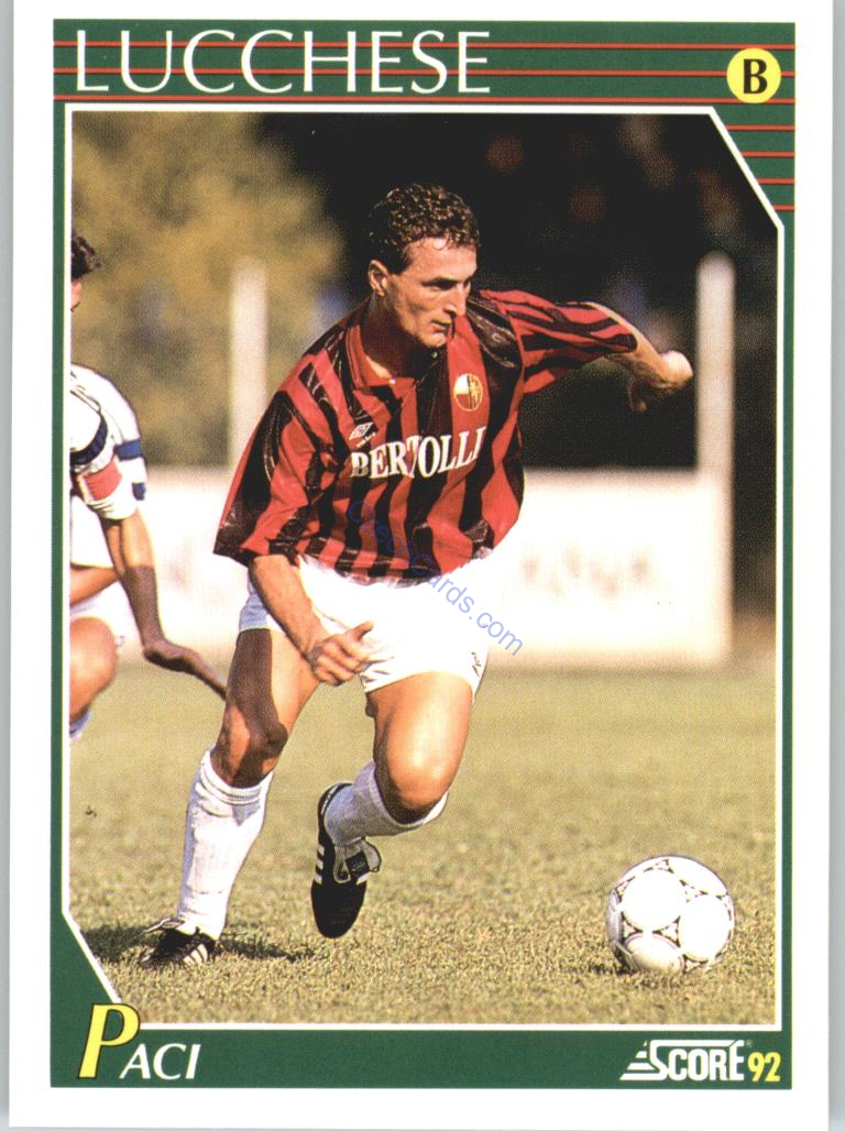 Roberto Paci 1992 Score Italian League #306