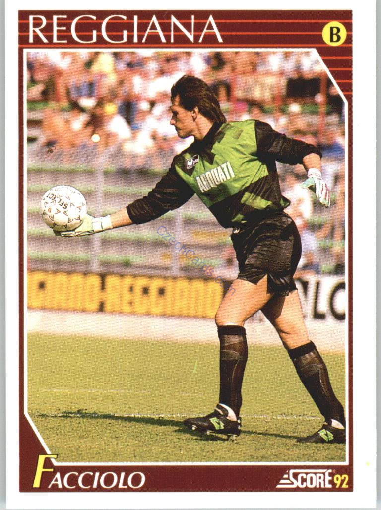 Nico Facciolo 1992 Score Italian League #335