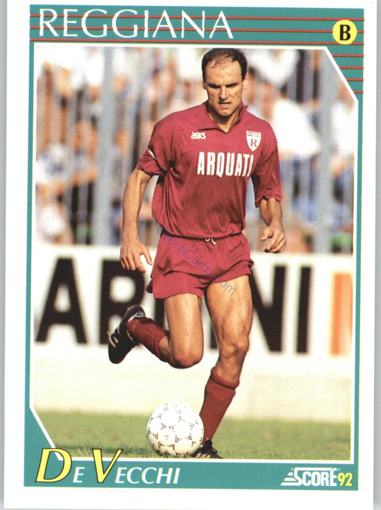 Walter De Vecchi 1992 Score Italian League #336