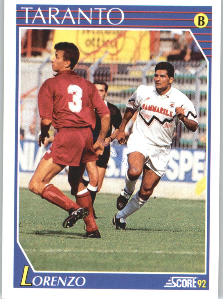 Giuseppe Lorenzo 1992 Score Italian League #342