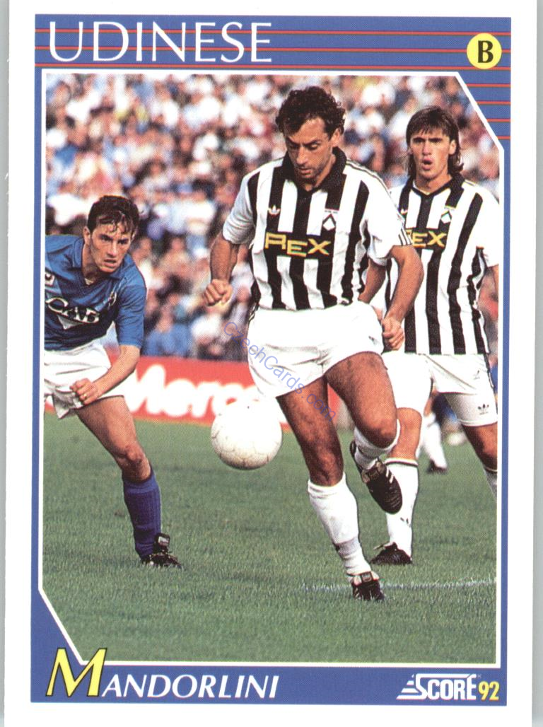 Andrea Mandorlini 1992 Score Italian League #344
