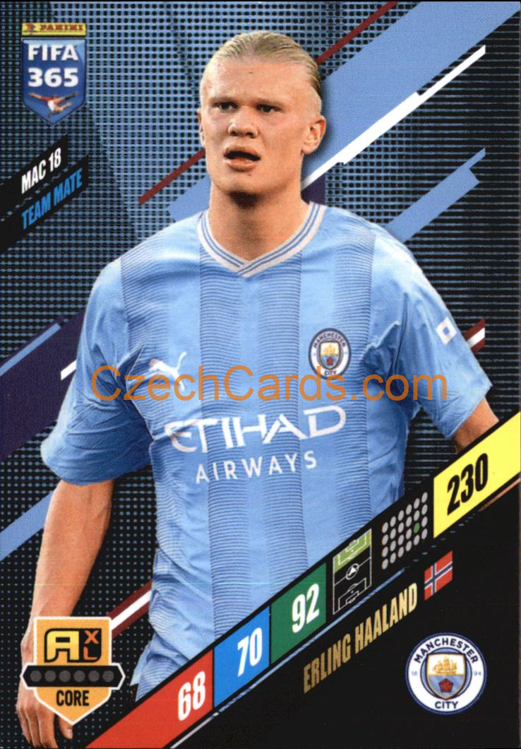FOOTBALL/SOCCER Erling Haaland 2024 Panini FIFA 365 Adrenalyn XL