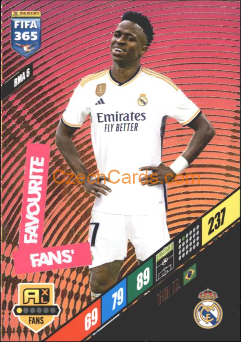 Vini Jr. 2024 Panini FIFA 365  Adrenalyn XL Fans RMA6