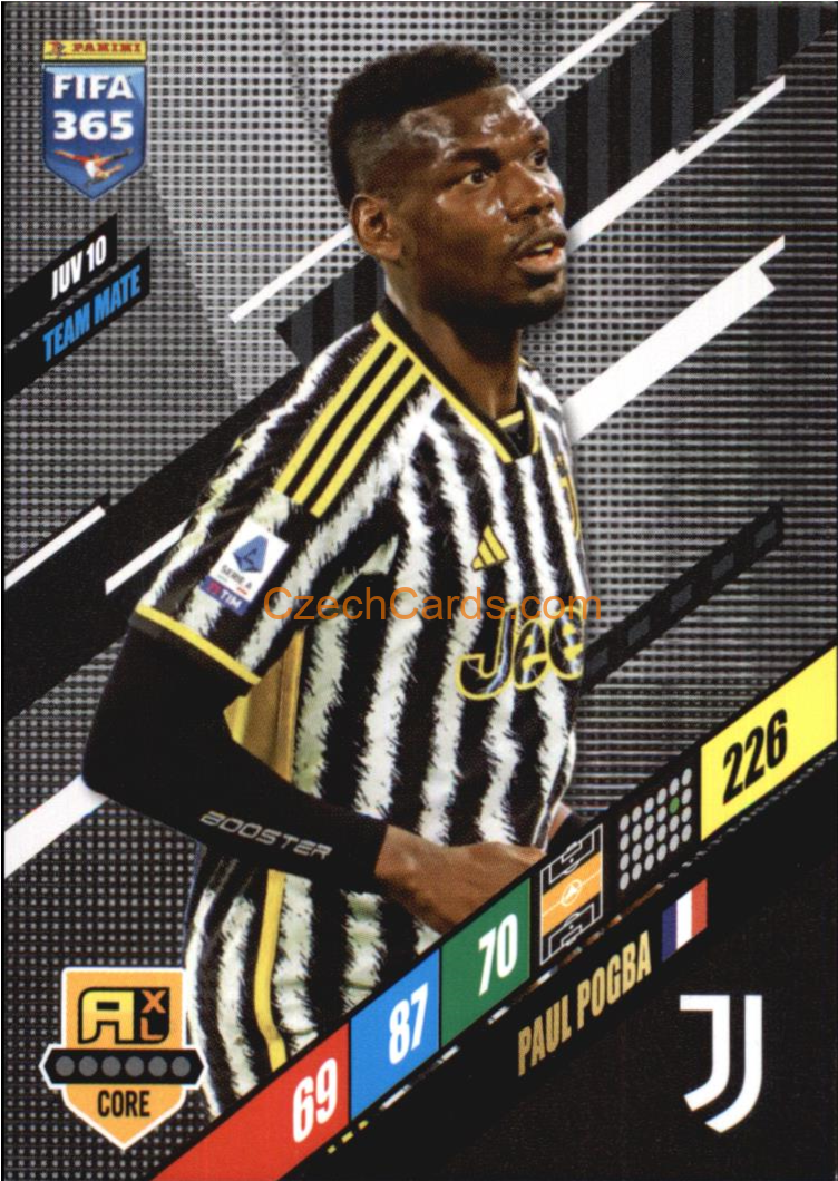 Paul Pogba 2024 Panini FIFA 365  Adrenalyn XL JUV10