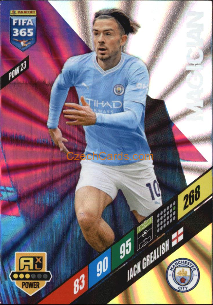 Jack Grealish 2024 Panini FIFA 365  Adrenalyn XL Magician POW23