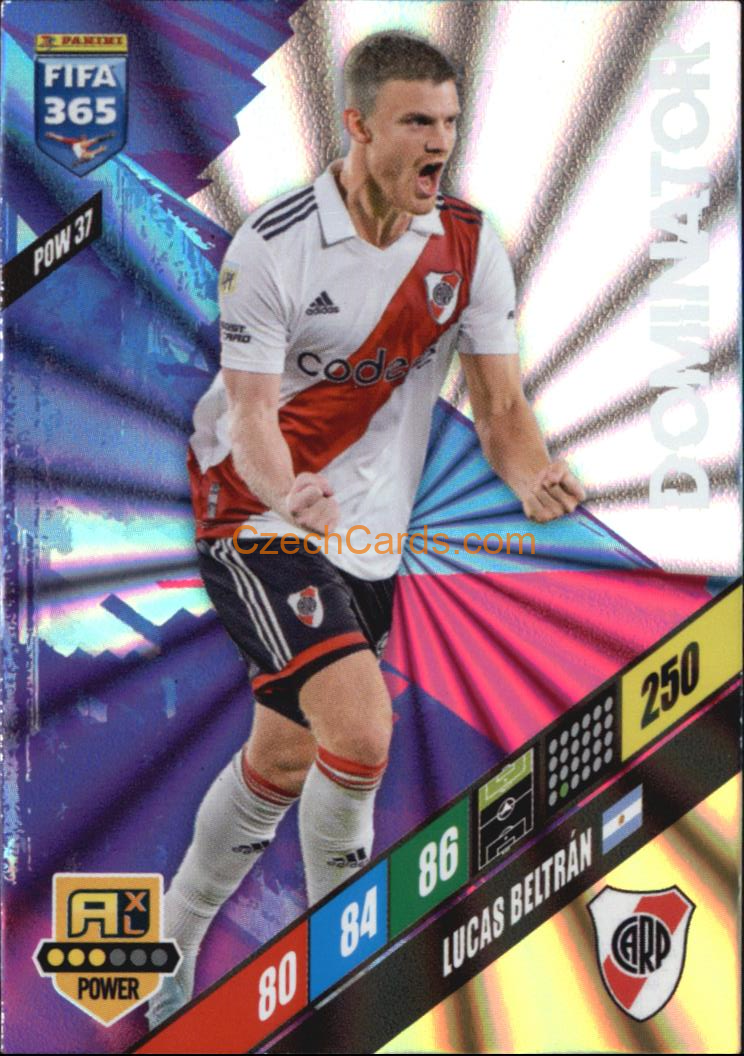Lucas Beltrán 2024 Panini FIFA 365  Adrenalyn XL Dominator POW37