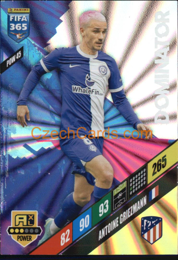 Antoine Griezmann 2024 Panini FIFA 365  Adrenalyn XL Dominator POW45