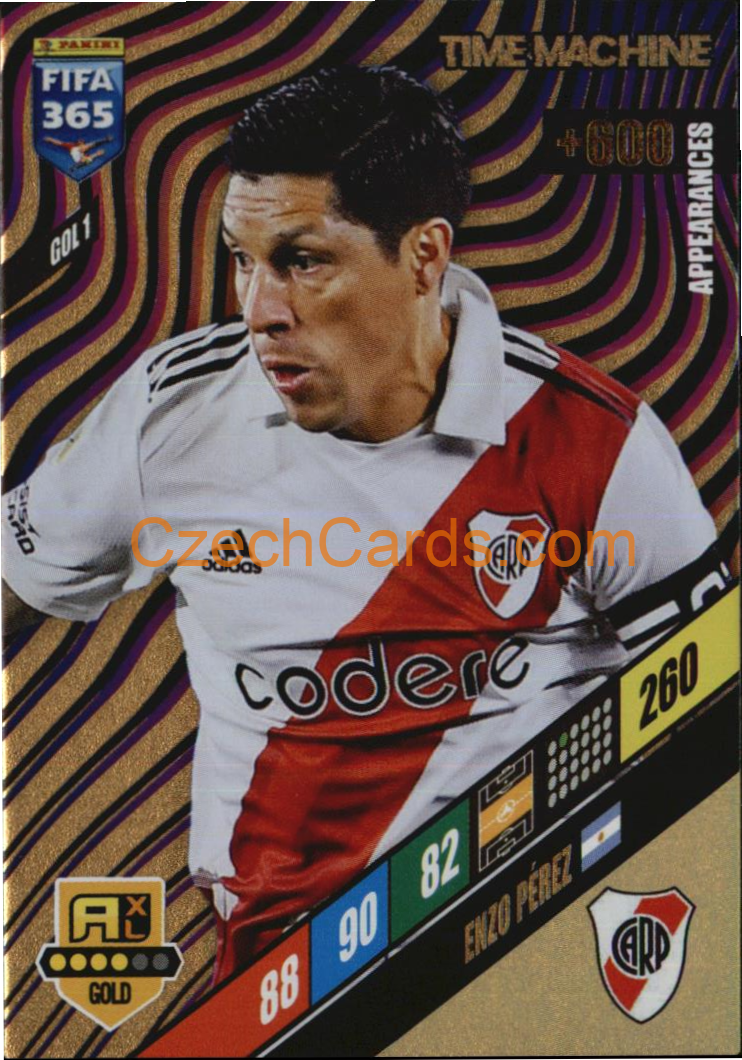 Enzo Pérez 2024 Panini FIFA 365  Adrenalyn XL Time Machine GOL1
