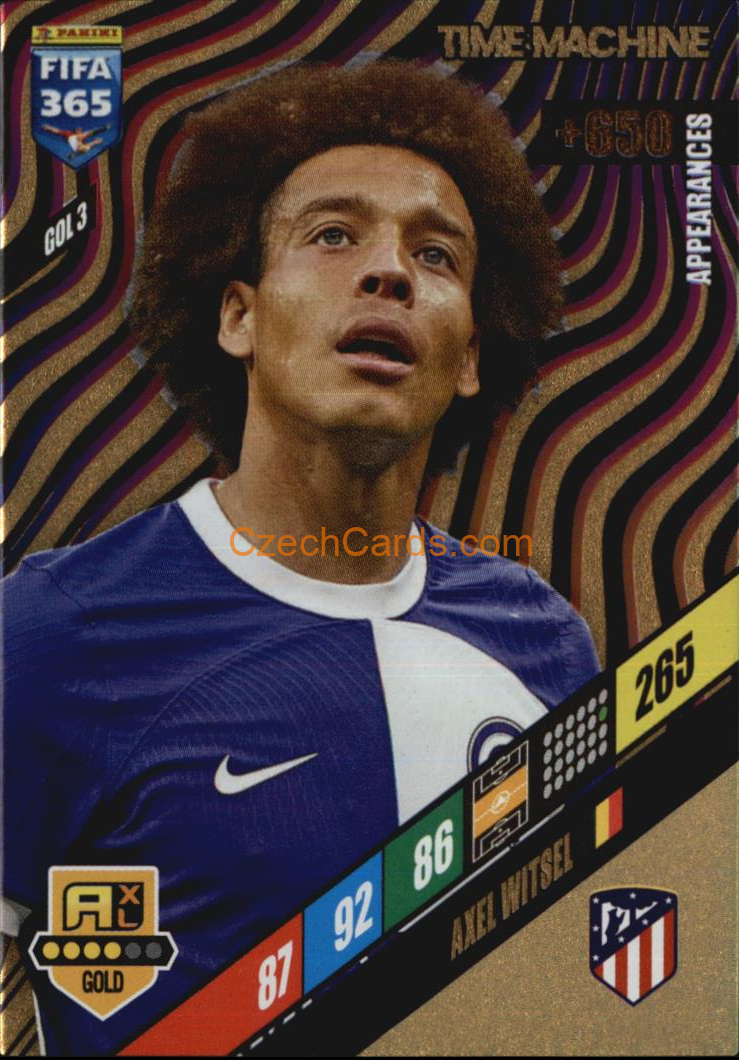 Axel Witsel 2024 Panini FIFA 365  Adrenalyn XL Time Machine GOL3