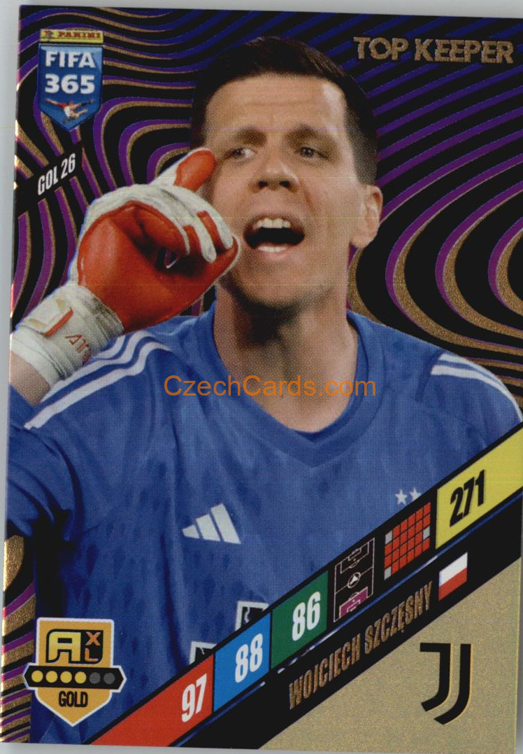 Wojciech Szczęsny 2024 Panini FIFA 365  Adrenalyn XL Top Keeper GOL26