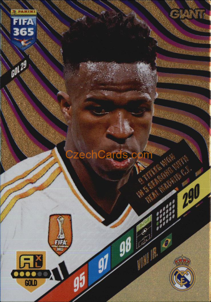 Vini Jr. 2024 Panini FIFA 365  Adrenalyn XL Giant GOL29