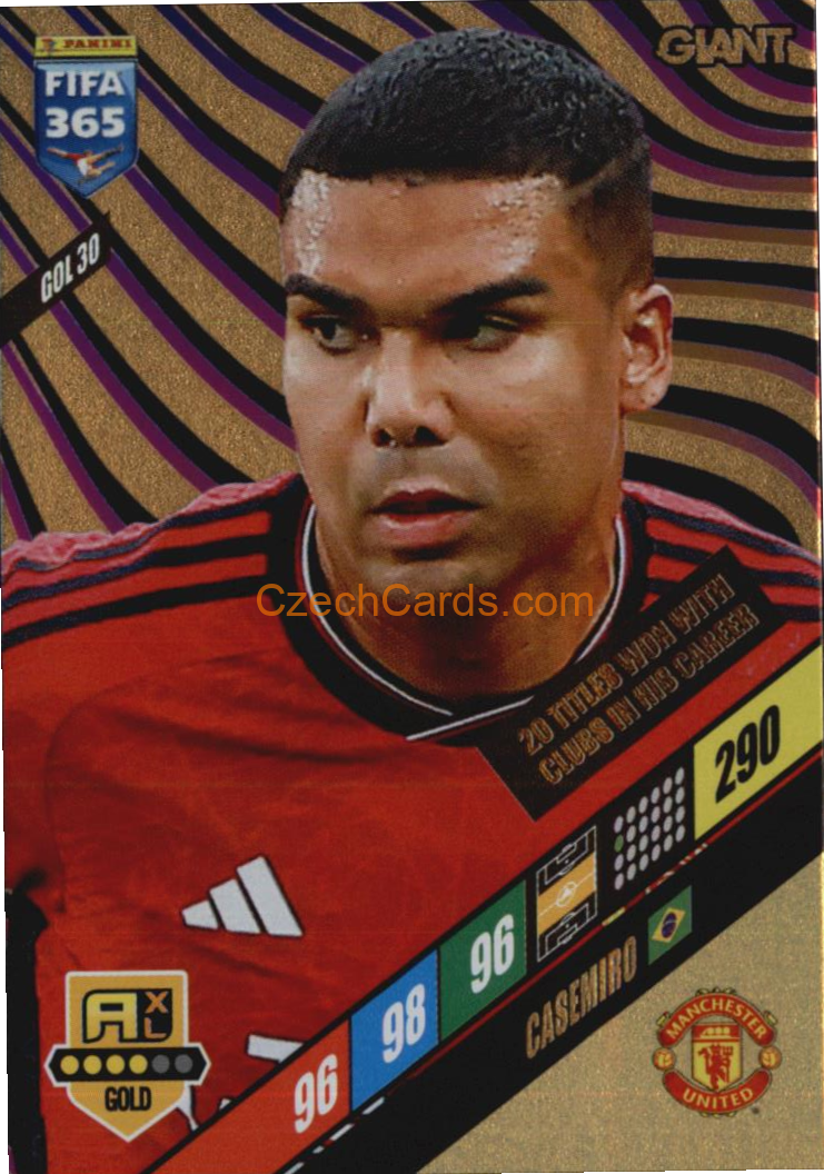 Casemiro 2024 Panini FIFA 365  Adrenalyn XL Giant GOL30