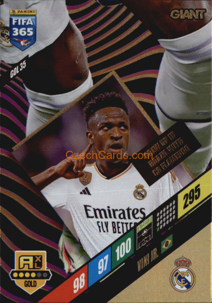 Vini Jr. 2024 Panini FIFA 365  Adrenalyn XL Giant GOL35