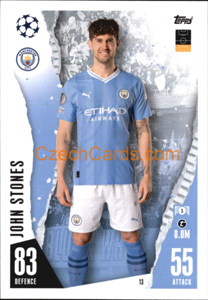John Stones 2023/04 Topps Match Attax #13