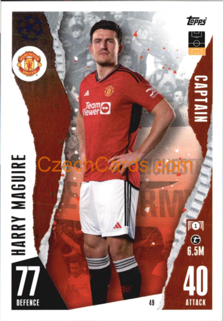 Harry Maguire 2023/04 Topps Match Attax Captain #49