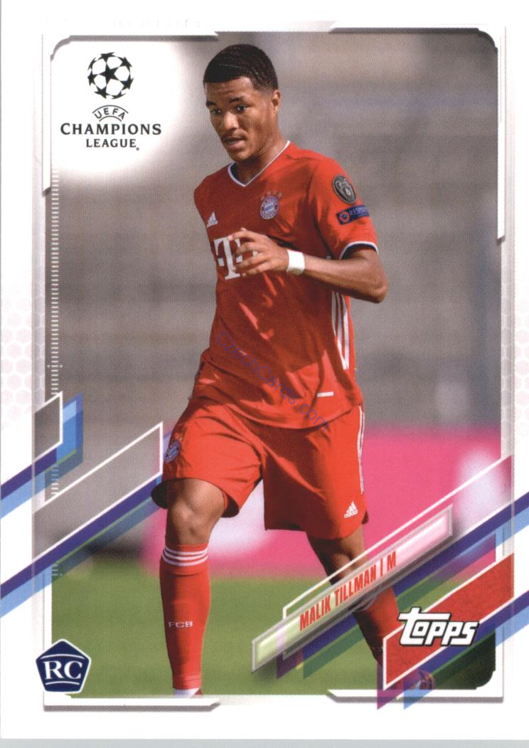 Malik Tillman 2020/21 Topps UCL Japan edition #5 RC