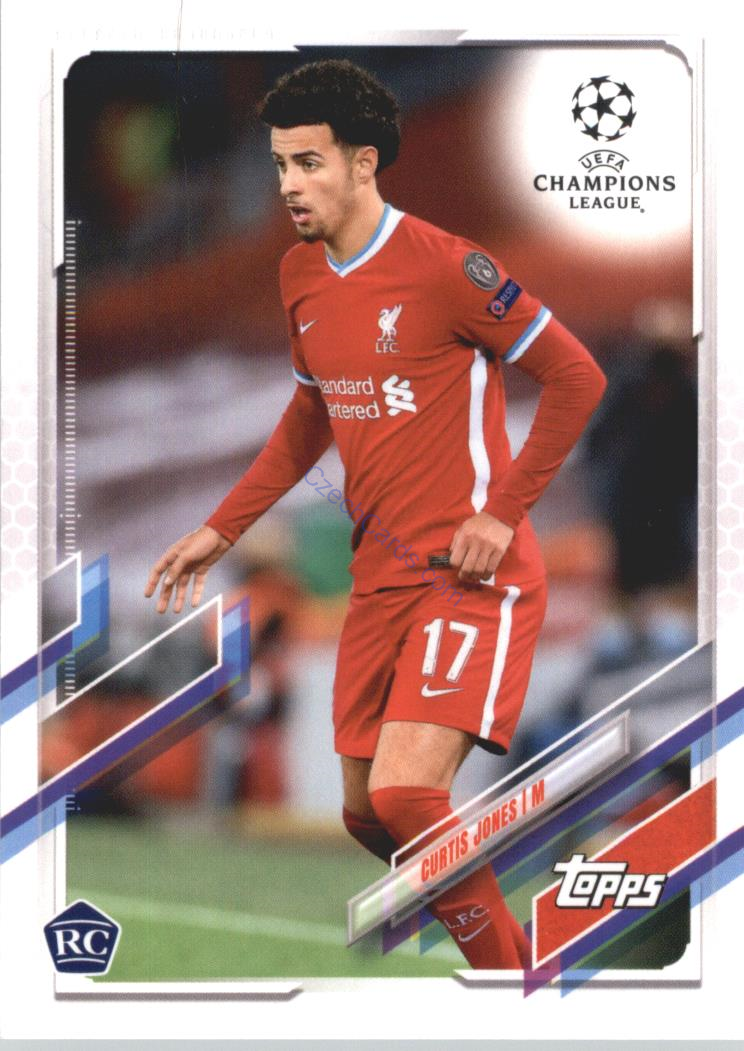 Curtis Jones 2020/21 Topps UCL Japan edition #6 RC