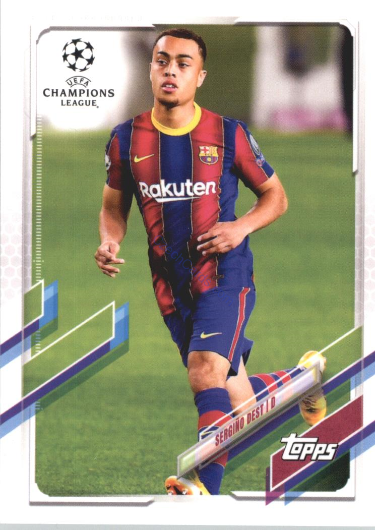 Sergino Dest 2020/21 Topps UCL Japan edition #8 