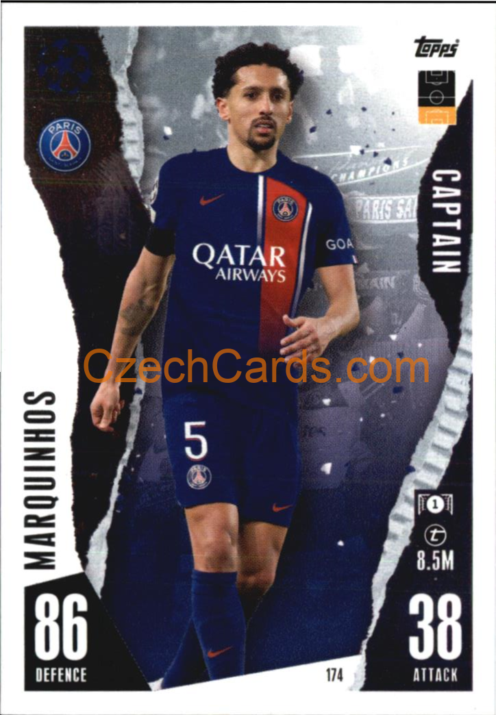 Marquinhos 2023/04 Topps Match Attax Captain #174