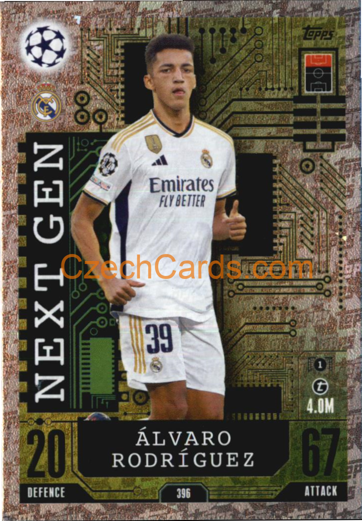 Álvaro Rodríguez 2023/04 Topps Match Attax Next Gen #396