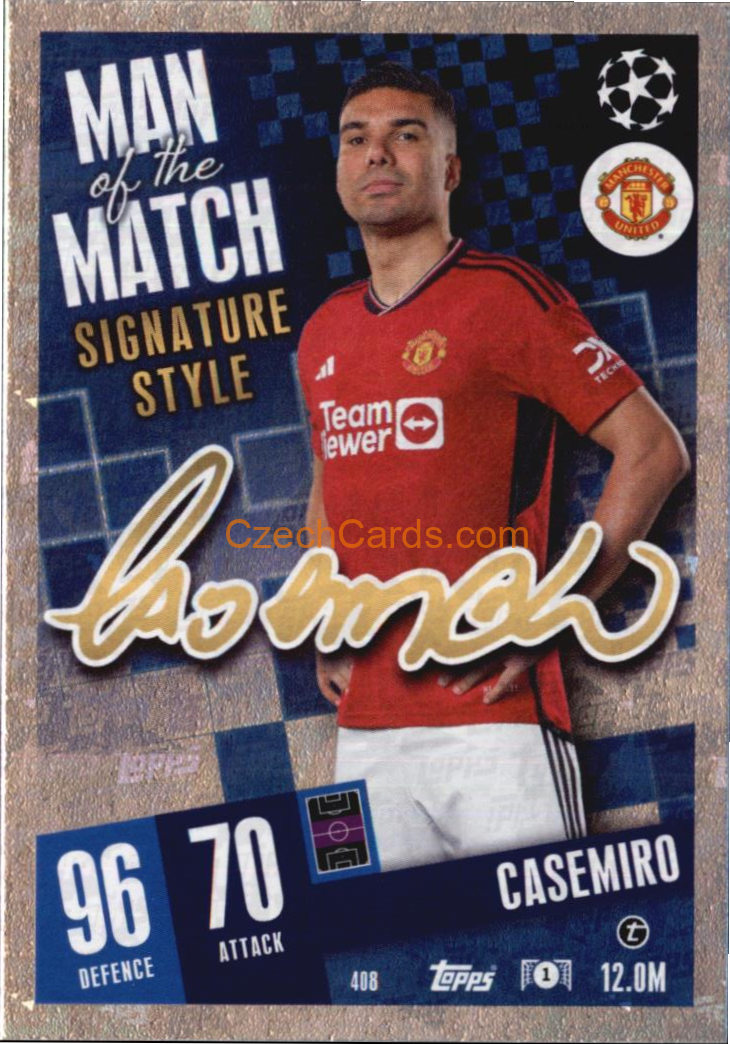 Casemiro 2023/04 Topps Match Attax Man of the Match #408