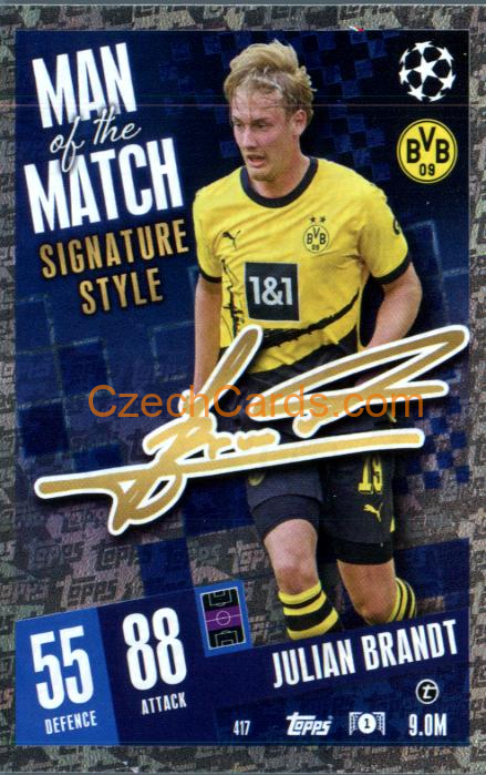 Julian Brandt 2023/04 Topps Match Attax Man of the Match #417