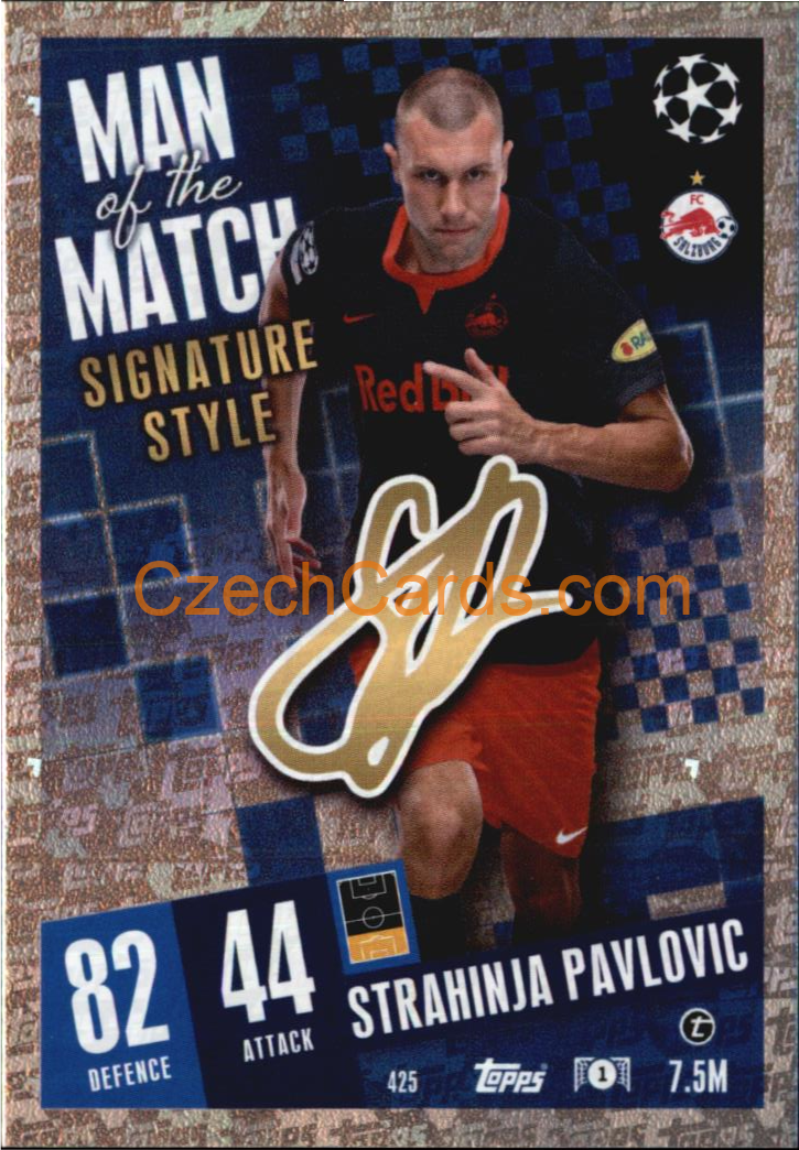 Strahinja Pavlovic 2023/04 Topps Match Attax Man of the Match #425