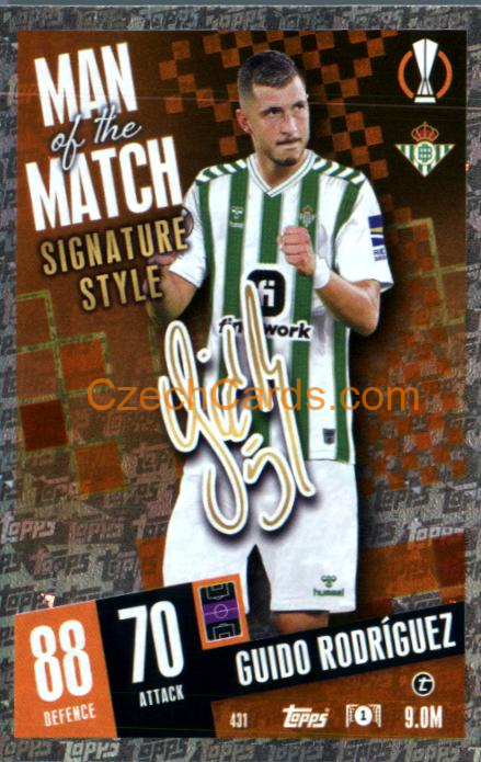 Guido Rodríguez 2023/04 Topps Match Attax Man of the Match #431