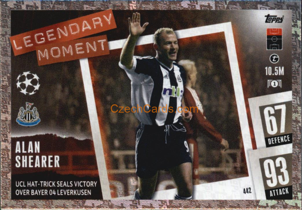Alan Shearer 2023/04 Topps Match Attax Legendary Moment #442