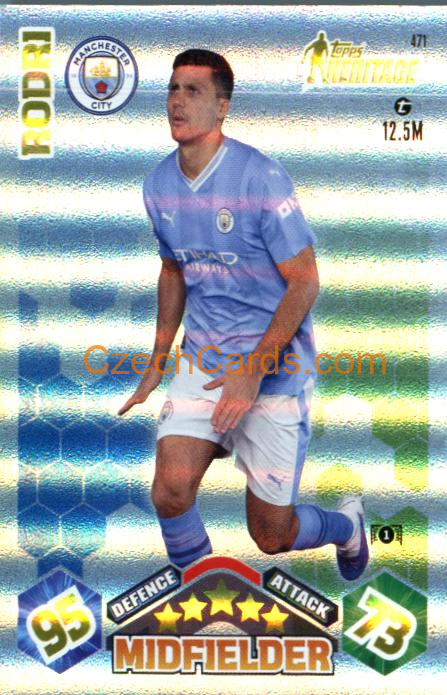 Rodri 2023/04 Topps Match Attax Heritage #471