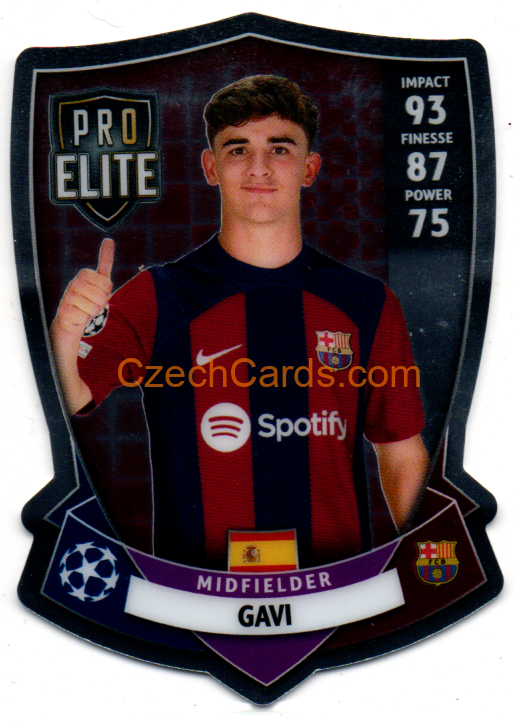 Gavi 2023/04 Topps Match Attax Pro Elite Chrome Shield #SH6