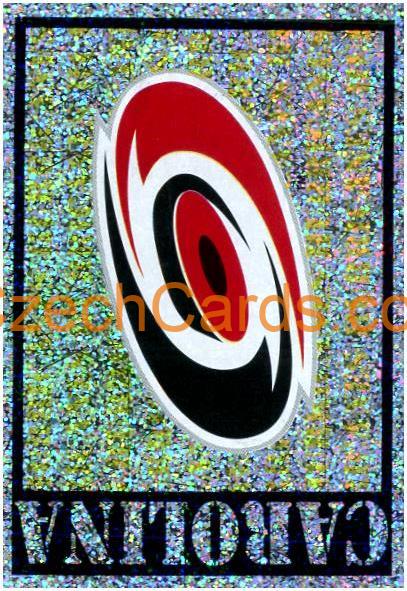Carolina Hurricanes Logo 1999/00 Panini NHL sticker metal #42