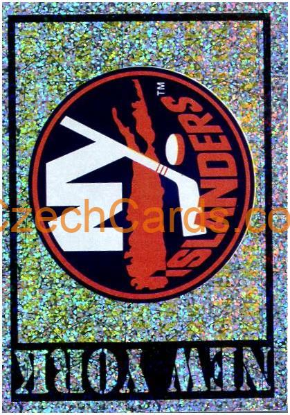 New York Islanders Logo 1999/00 Panini NHL sticker metal #86