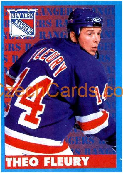 Theo Fleury 1999/00 Panini NHL sticker #99