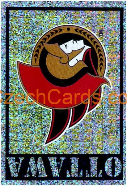 Ottawa Senators Logo 1999/00 Panini NHL sticker metal #108