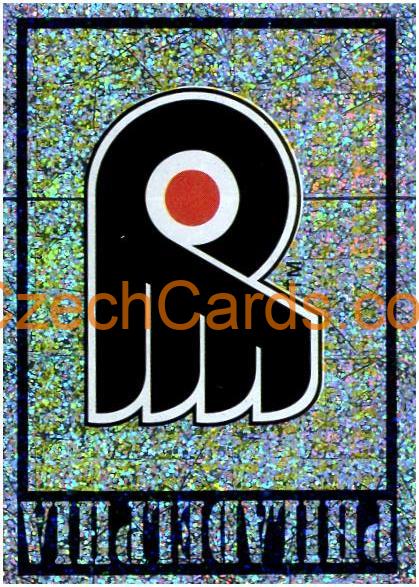 Philadelphia Flyers Logo 1999/00 Panini NHL sticker metal #119