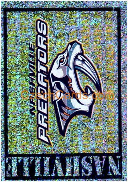 Nashville Predators Logo 1999/00 Panini NHL sticker metal #262