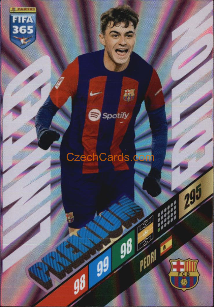 Pedri 2024 Panini FIFA 365  Adrenalyn XL Limited Premium #LEP-P