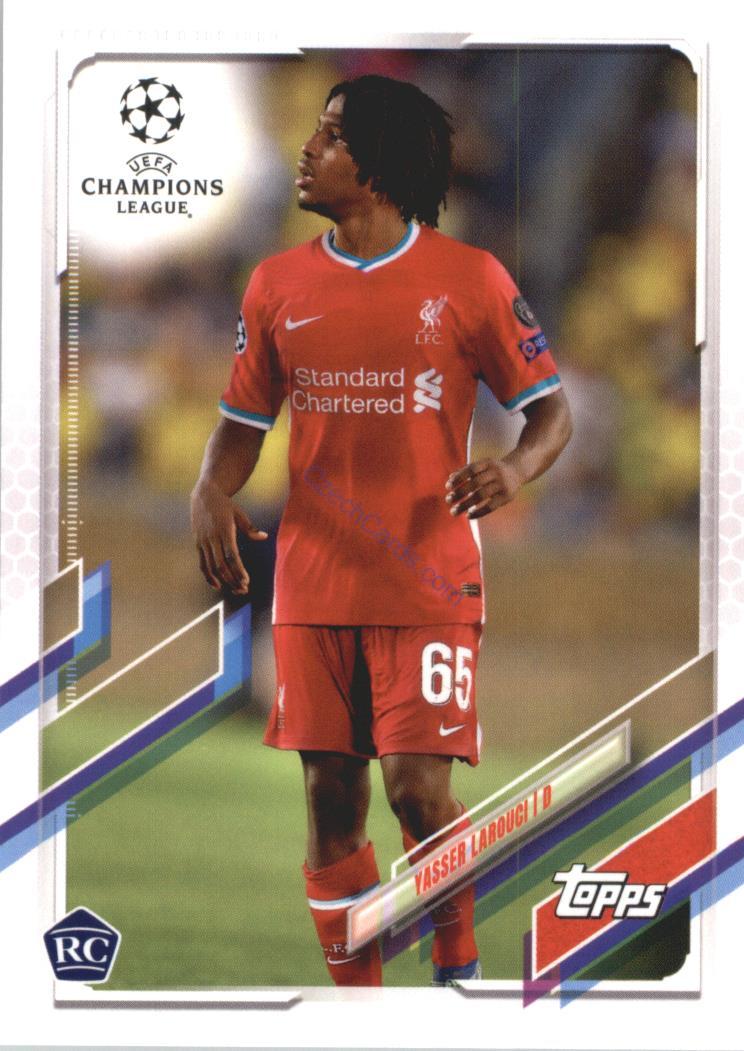Yasser Larouci 2020/21 Topps UCL Japan edition #91 RC 