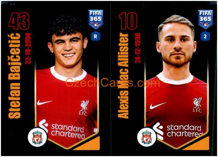 Stefan Bajčetić / Alexis Mac Allister 2024 Panini Fifa 365 sticker #78