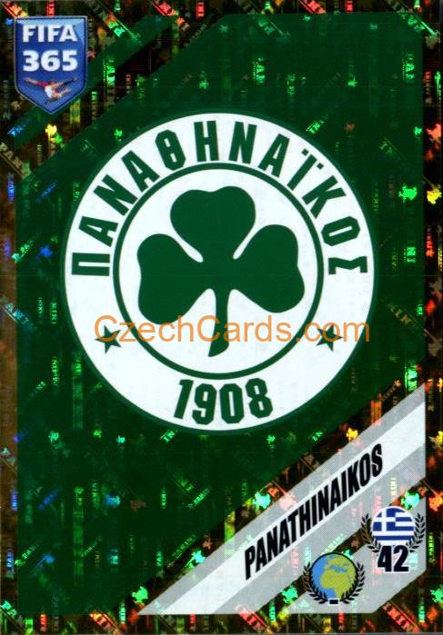 Logo - Panathinaikos 2024 Panini Fifa 365 sticker holo #285