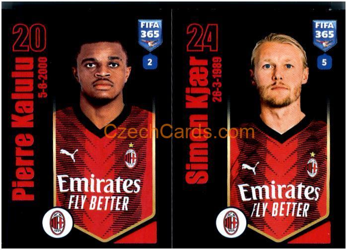 Pierre Kalulu / Simon Kjær 2024 Panini Fifa 365 sticker #345