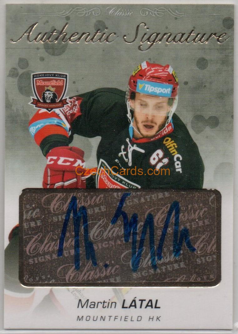 Martin Látal 2017/18 OFS Authentic Signature Gold  xx/6 #AS-114