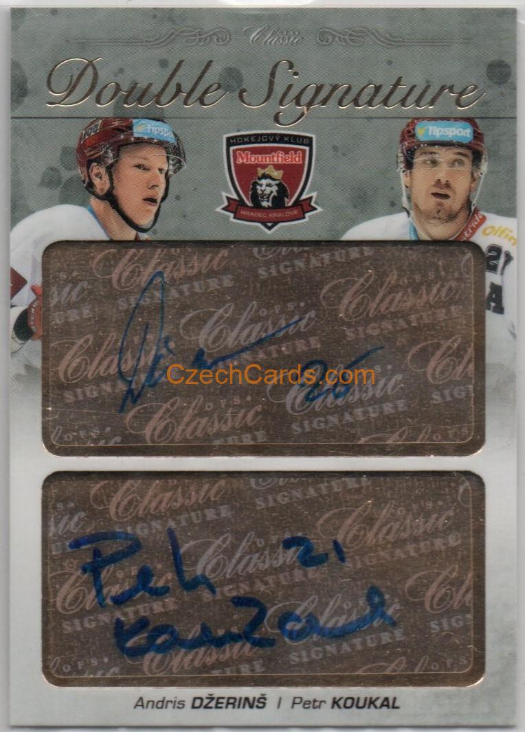 Džerinš / Koukal 2017/18 OFS Double Signature 3/3 #DS-17