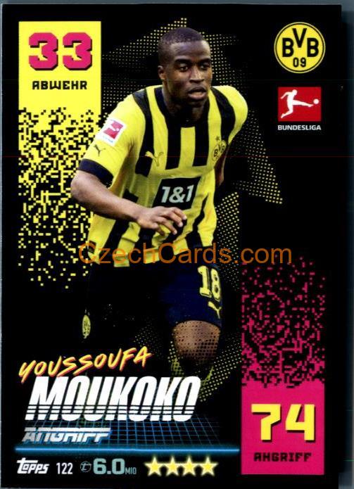 Youssoufa Moukoko 2022/23 Topps Match Attax Bundesliga #122