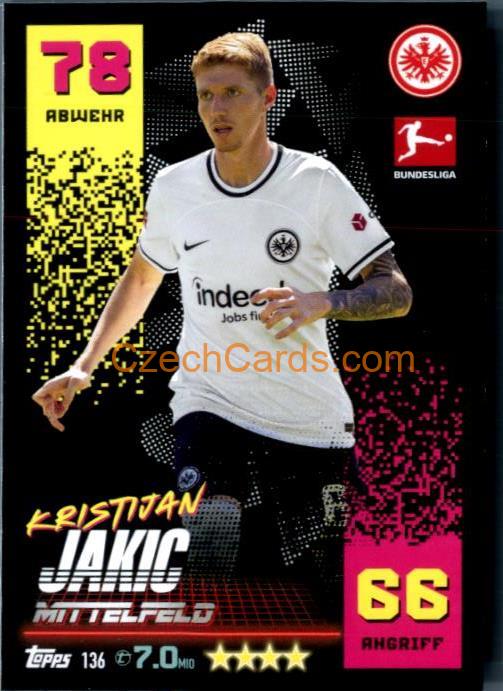 Kristijan Jakic 2022/23 Topps Match Attax Bundesliga #136