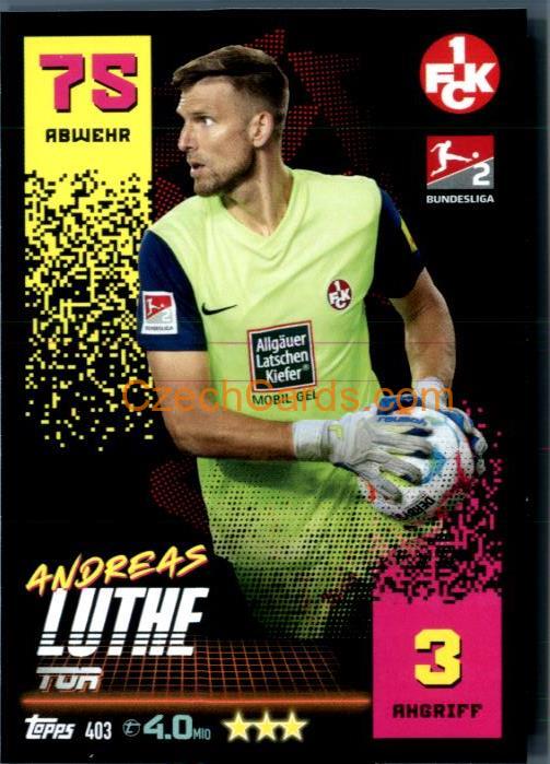 Andreas Luthe 2022/23 Topps Match Attax 2.Bundesliga #403